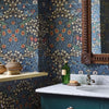 Blackthorn wallpaper in Indigo by Morris & Co
