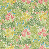 Bower behang in Bough's Green/Rose van Morris & Co