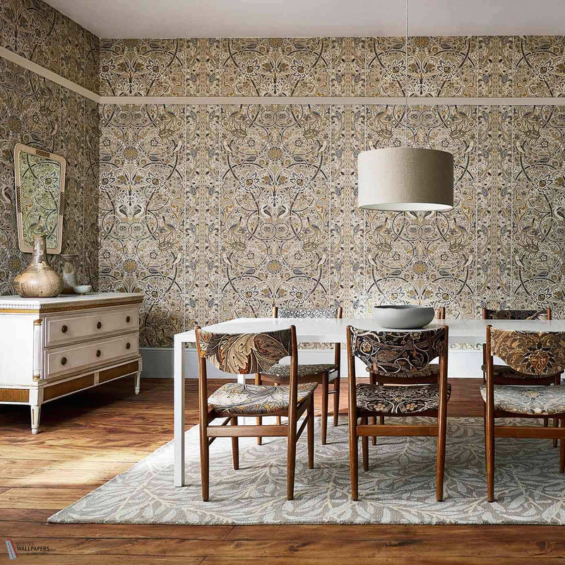 Bullerswood papier peint en Spice/Manilla de Morris & Co