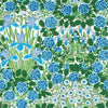 Campanula wallpaper in Peacock/Opal by Morris & Co