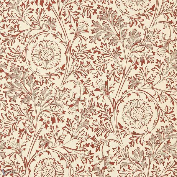Chamomile behang in Flax/Madder van Morris & Co