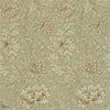 Chrysanthemum Toile behang in Eggshel/Gold van Morris & Co