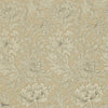 Chrysanthemum Toile behang in Ivory/Gold van Morris & Co