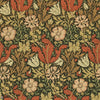 Compton papel pintado en Brown/Orange de Morris & Co