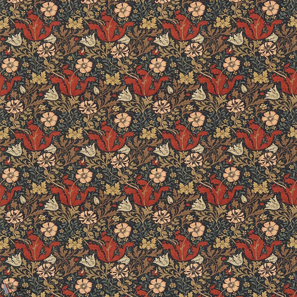 Compton fabric in Faded Terracotta/Multi by Morris & Co