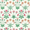 Daisy wallpaper in Strawberry Fields by Morris & Co