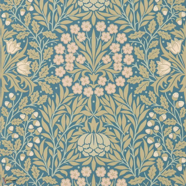 Daisy & Oak Tapete in Powder Blue/Blush von Morris & Co