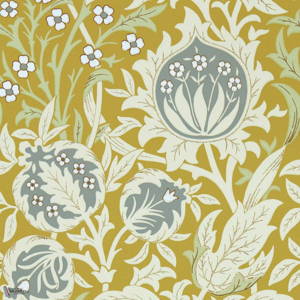Elmcote behang in Sunflower van Morris & Co