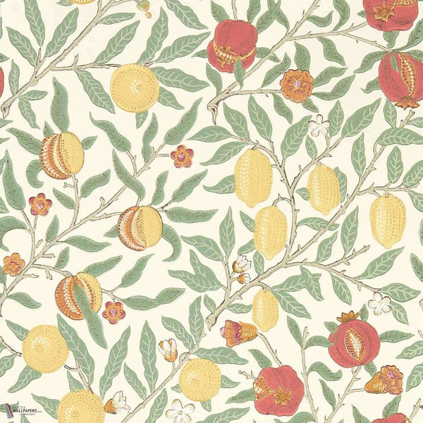 Fruit papel pintado en Bayleaf/Russet de Morris & Co