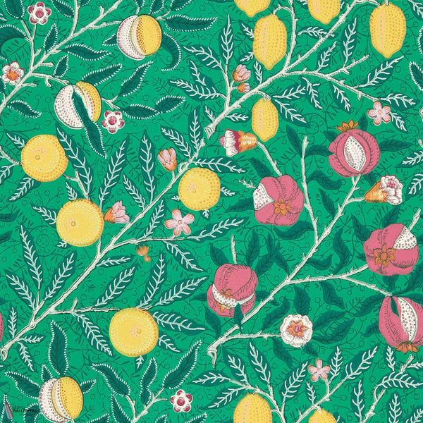 Fruit behang in Tangled Green van Morris & Co