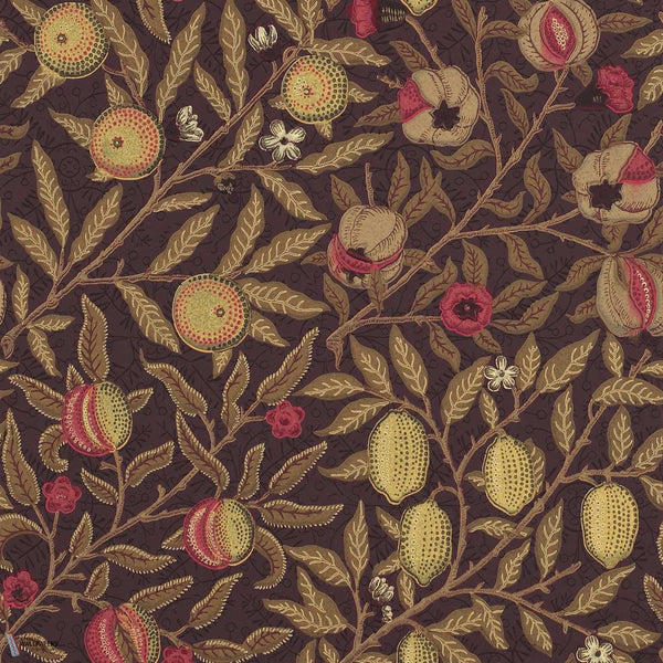 Fruit behang in Wine/Manilla van Morris & Co