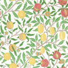Fruit papel pintado en Leaf Green / Madder de Morris & Co