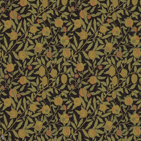 Fruit tessuto in Black/Claret di Morris & Co