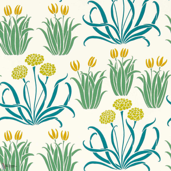 Glade wallpaper in Gooseberry Fool by Morris & Co