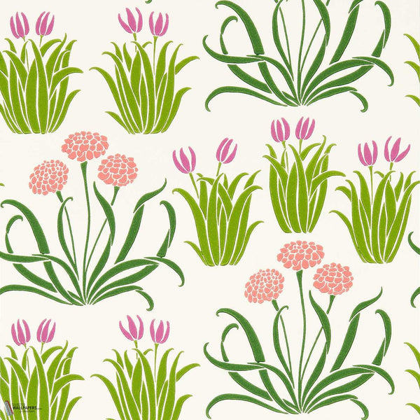 Glade wallpaper in Tulip Fields by Morris & Co