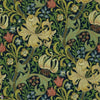 Golden Lily papel pintado en Indigo de Morris & Co