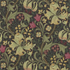 Golden Lily papier peint en Charcoal/Olive de Morris & Co