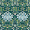 Helena behang in Indigo/Boughs van Morris & Co