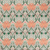 Helena tessuto in Peach/Teal di Morris & Co
