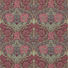 Honeysuckle and Tulip Tapete in Burgundy/Sage von Morris & Co