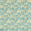 Honeysuckle Stoff in Teal/Soft Lemon von Morris & Co
