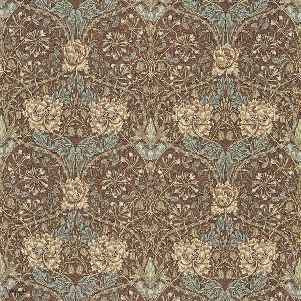 Honeysuckle & Tulip tejido en Bullrush/Slate de Morris & Co