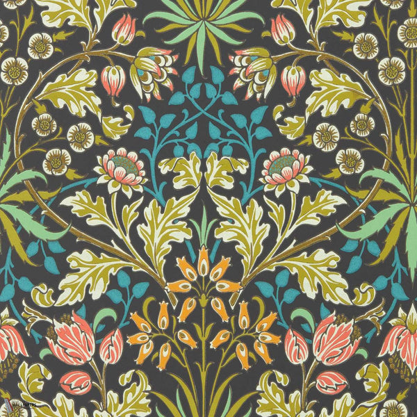 Hyacinth wallpaper in Enchanted Green by Morris & Co
