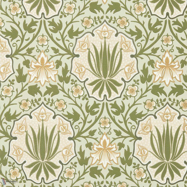Iris & Rose Tapete in Bayleaf/Weld von Morris & Co