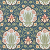 Iris & Rose Tapete in Indigo/Thyme von Morris & Co