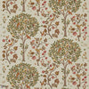 Kelmscott Tree tessuto in Russet/Artichoke di Morris & Co