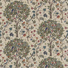 Kelmscott Tree tessuto in Woad/Wine di Morris & Co