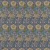 Kennet tessuto in Indigo/Gold di Morris & Co