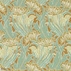 Laceflower behang in Tobacco/Pistachio van Morris & Co