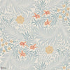 Larkspur behang in Slate/Russet van Morris & Co