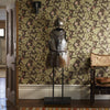 Leicester behang in Chocolade/Olive van Morris & Co