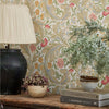 Leicester behang in Marble/Rose van Morris & Co