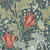 Lent Lily Tapete in Indigo/Madder von Morris & Co