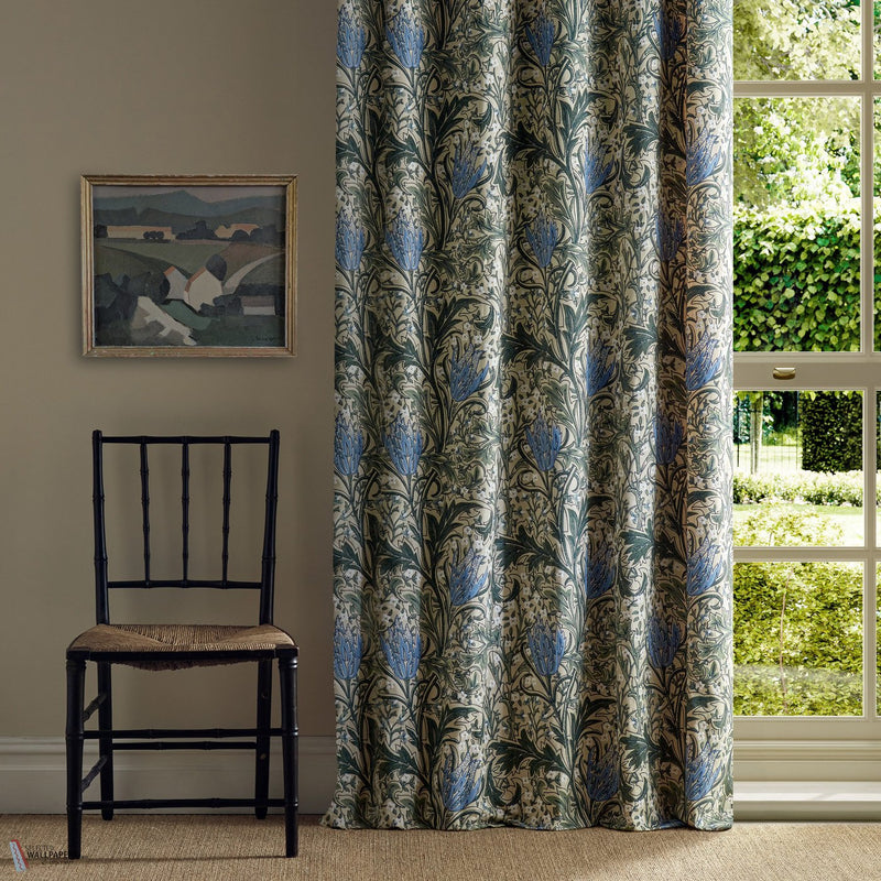 Lent Lily Embroidery fabric by Morris & Co interior