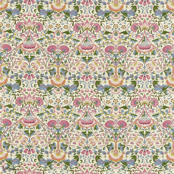 Lodden tessuto in Blush/Woad di Morris & Co