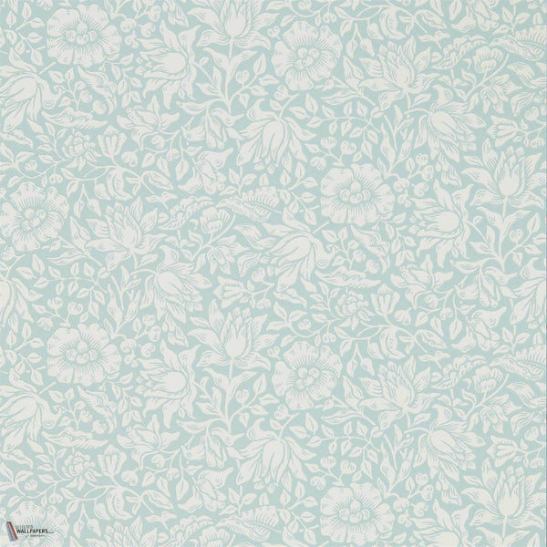 Mallow behang in Chalk Duck Egg van Morris & Co