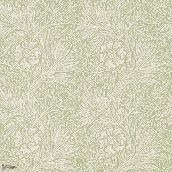 Marigold behang in Artichoke van Morris & Co