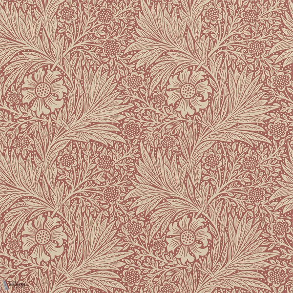 Marigold behang in Brick/Manilla van Morris & Co