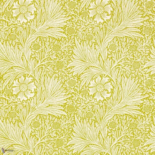 Marigold behang in Chartreuse van Morris & Co