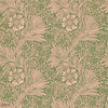 Marigold behang in Pink/Olive van Morris & Co