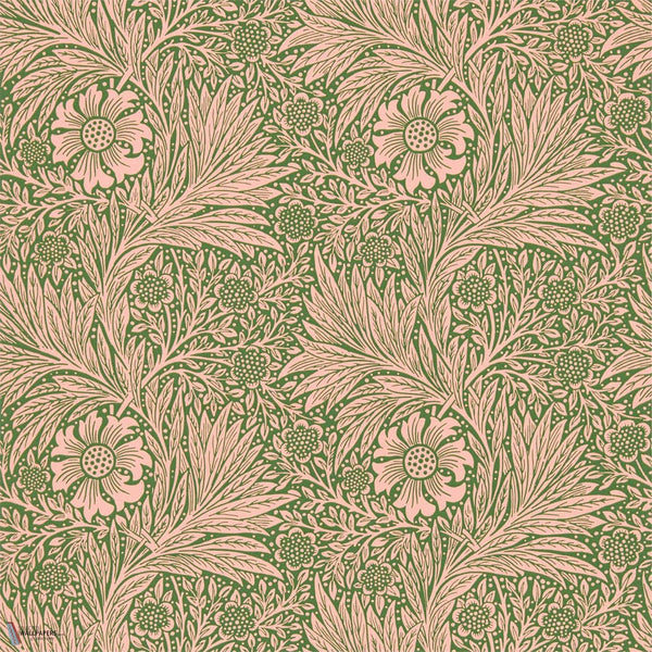 Marigold behang in Pink/Olive van Morris & Co