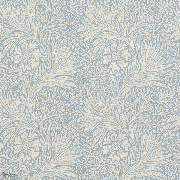 Marigold behang in Wedgwood van Morris & Co