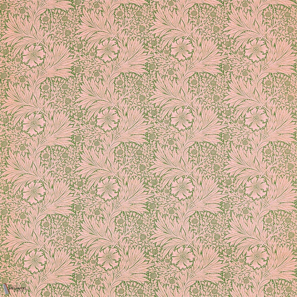 Marigold Stoff in Olive/Pink von Morris & Co