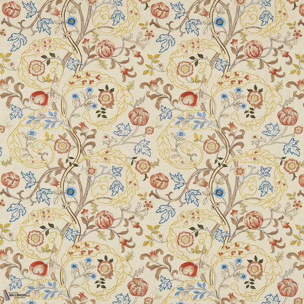Mary Isobel Embroidery tejido en Russet/Olive de Morris & Co