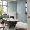 Meadow Sweet behang in Mineral Blue van Morris & Co
