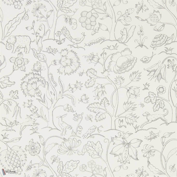 Middlemore wallpaper in Chalk Charcoal by Morris & Co